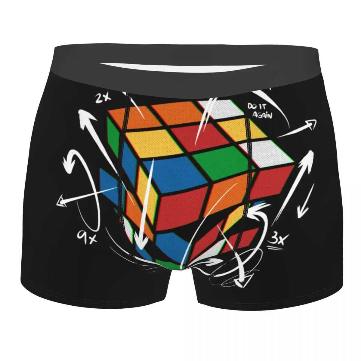 

Пользовательские Rubix Rubiks математическая формула женский Волшебный подарок брифы нижнее белье