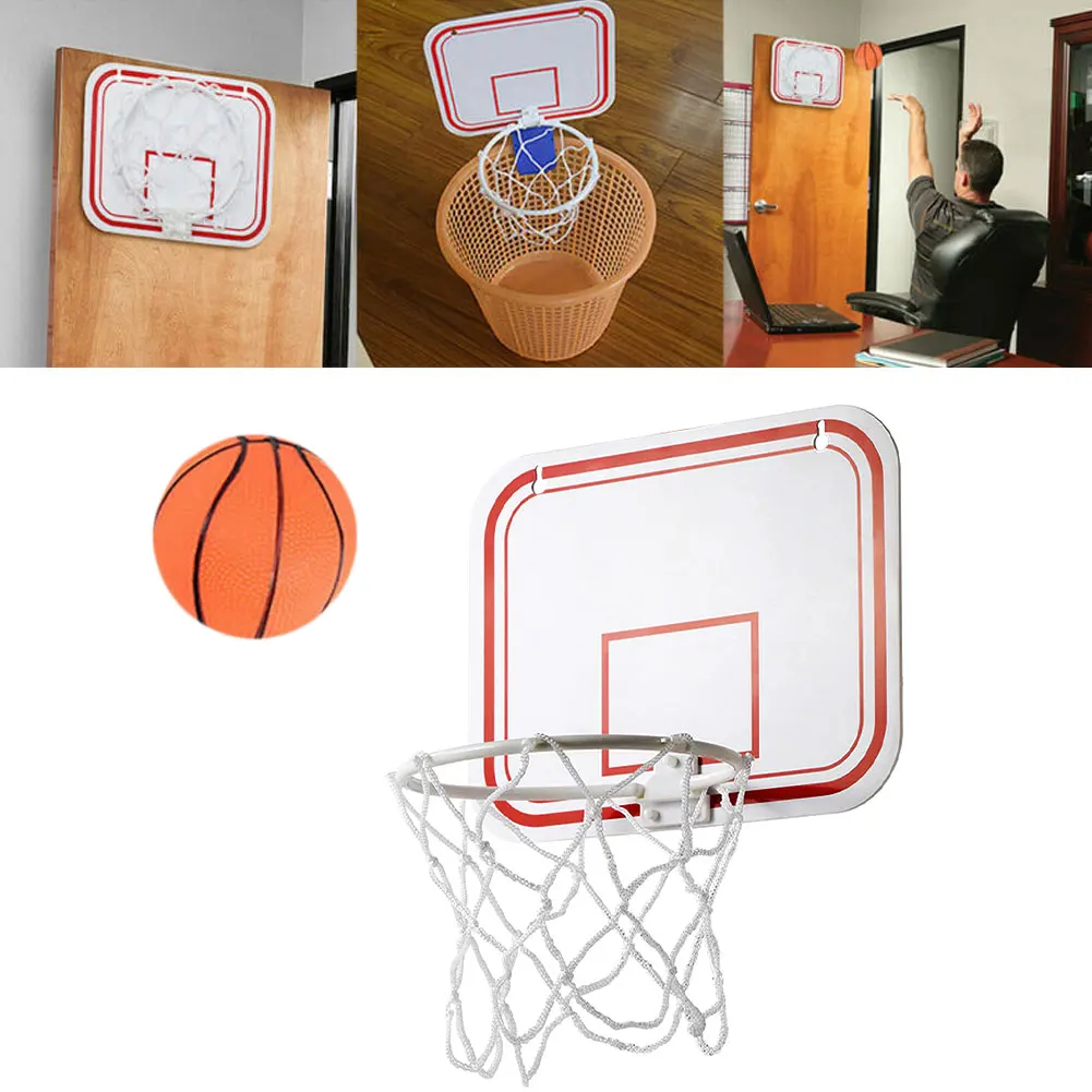 Kids Sports Toys Plastic Indoor Basketball Hoop Toy Mini Basketball Board Over Door Wall-Mount Kids Sport Basketball Indoor Game