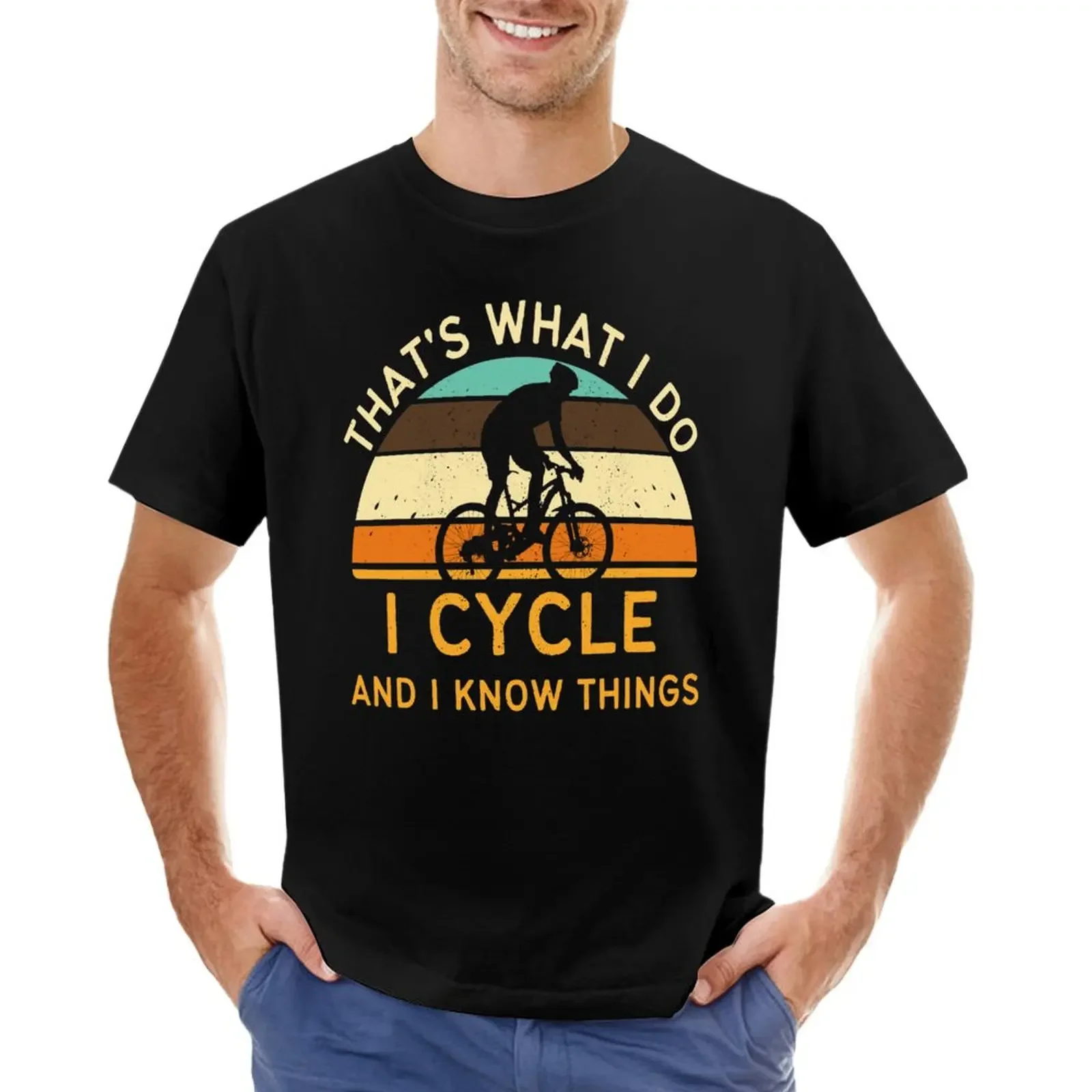 That is What I Do I Cycle And I Know Things T-shirt cute tops tees anime clothes designer t shirt men