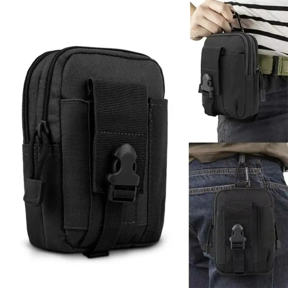 Oxford Cloth Waist Fanny Pack Large Capacity Multifunctional Running Sports Belt Bag Multiple Layers Waterproof