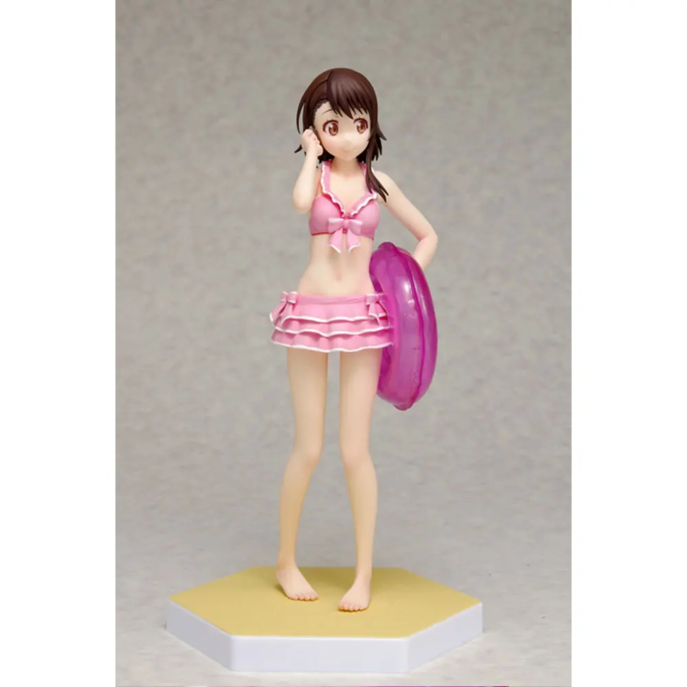 Nisekoi Onodera Kosaki Beach Dinner Figure, Anime Model Toy, Stand Bikini, Holding Swimming Ring, Gift Collection, PVC, 16cm