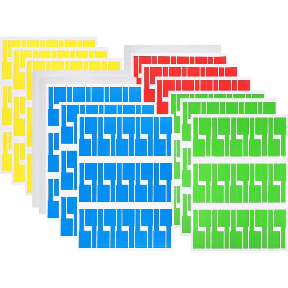 

20 Sheets Durable Cable Labels Printable Cord Tags Fine Workmanship Repeatedly Polished Smooth Surface Office Home