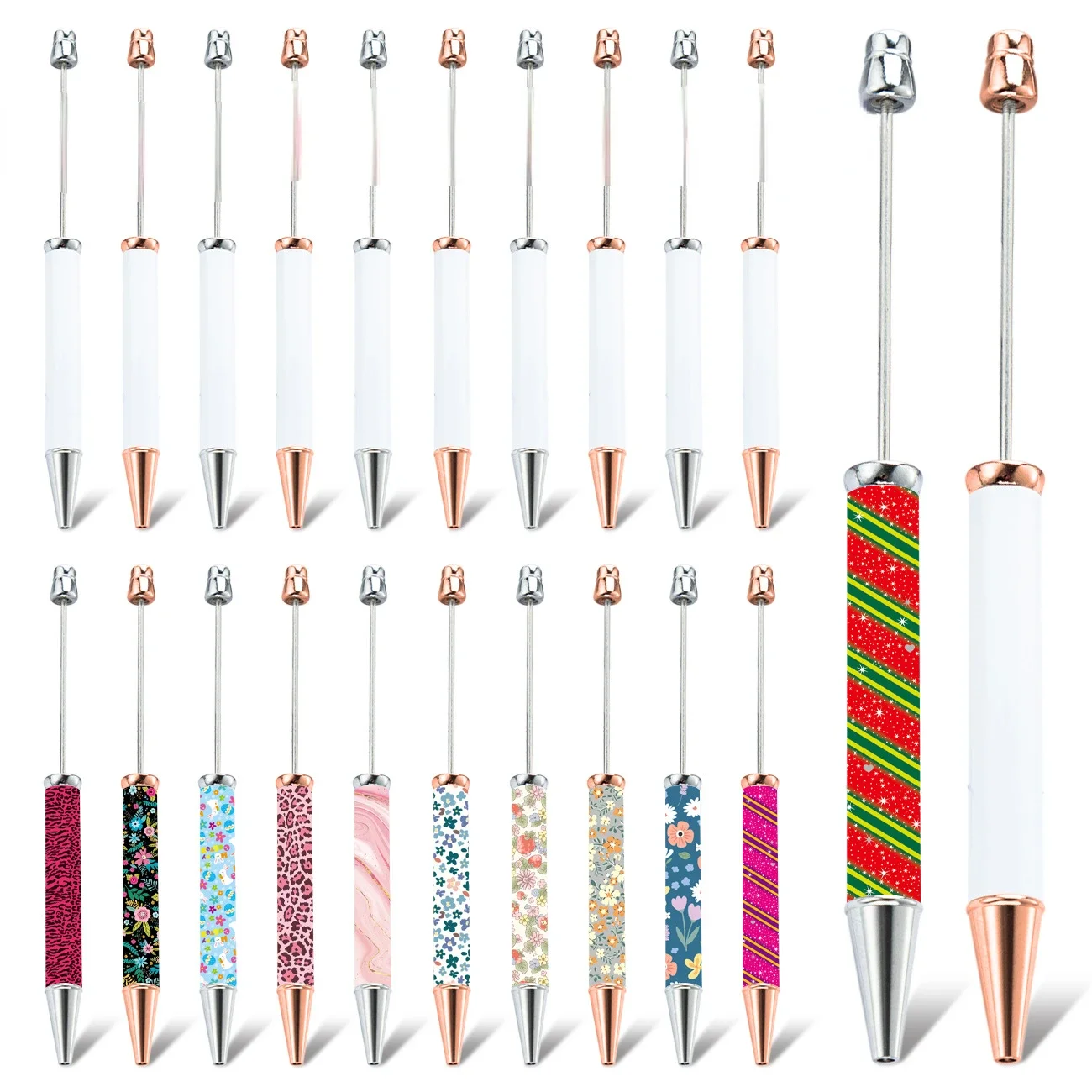 30PCS  Metal aluminum rod pen blank heat transfer pen can print business ballpoint pen