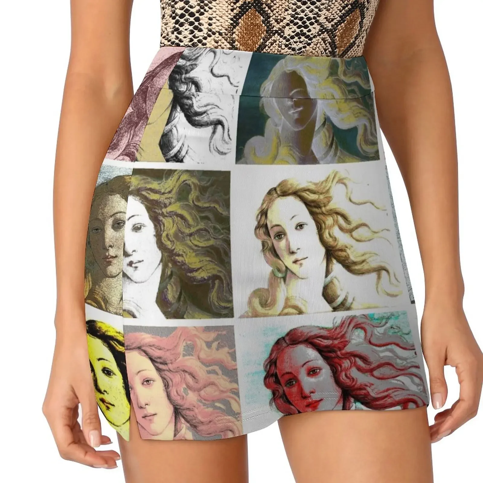 Warhol Venus Mini Skirt skirts women summer 2024 Korean clothing skirts summer 2024 woman korean style clothes