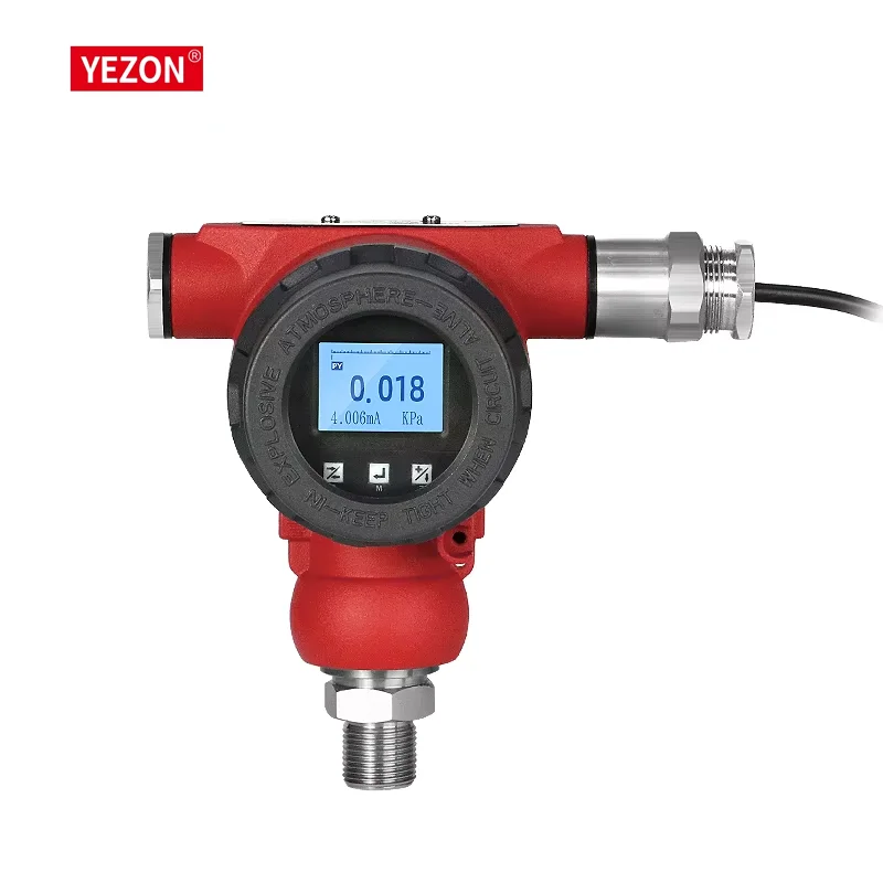 YEZON PY3051T Explosion Proof Gas Vacuum Absolute Pressure Transmitter Hart NPT1/2 Display 4-20MA Pharmaceutical Industry 0.5%FS