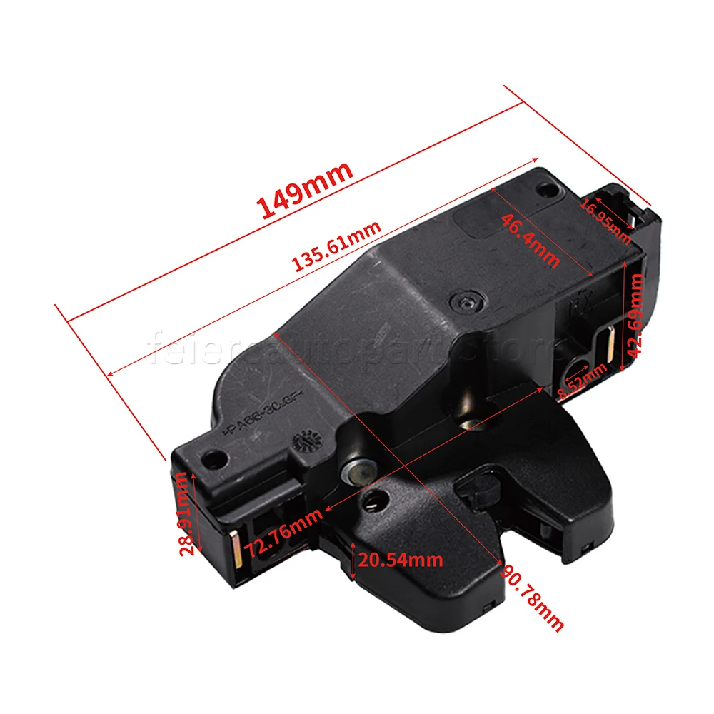 OEM 871982 871972 Rear Tailgate Trunk Lock Latch For Peugeot 206 307 407 Citroen C2 C3 C4 Xsara Picasso