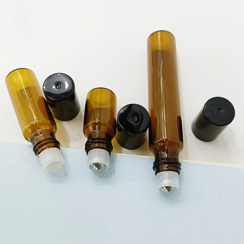 20 Buah Botol Rol Minyak Esensial Botol Rol Ukuran Perjalanan Ringkas Dapat Diisi Ulang Kaca Anti Bocor untuk Minyak Parfum
