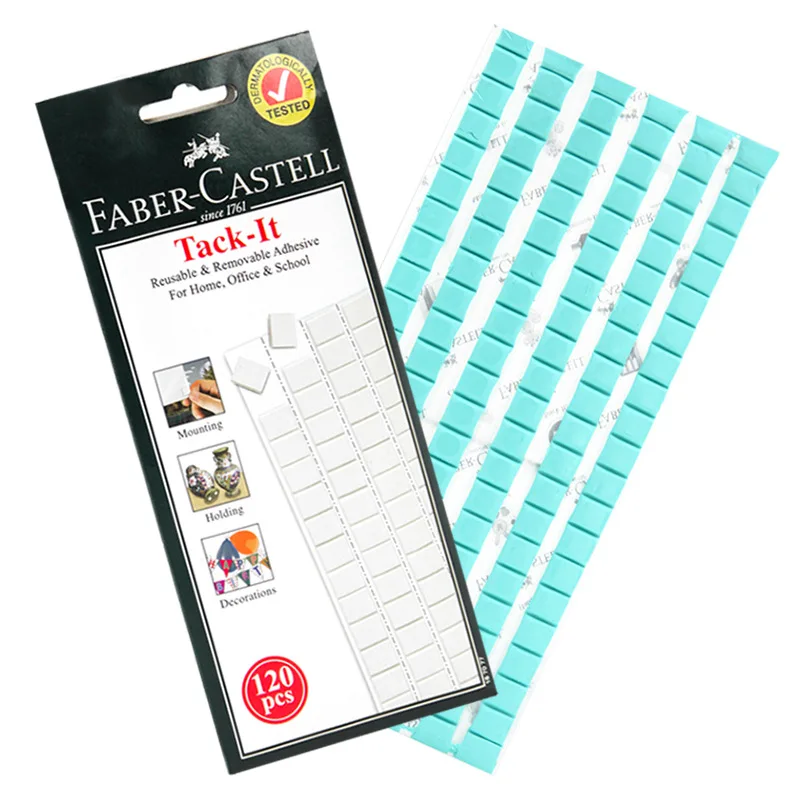 Argilla adesiva verde bianca, riutilizzabile, 50/60/75 g, linguetta adesiva rimovibile, multiuso, sicura, appiccicosa, per appendere l'arte