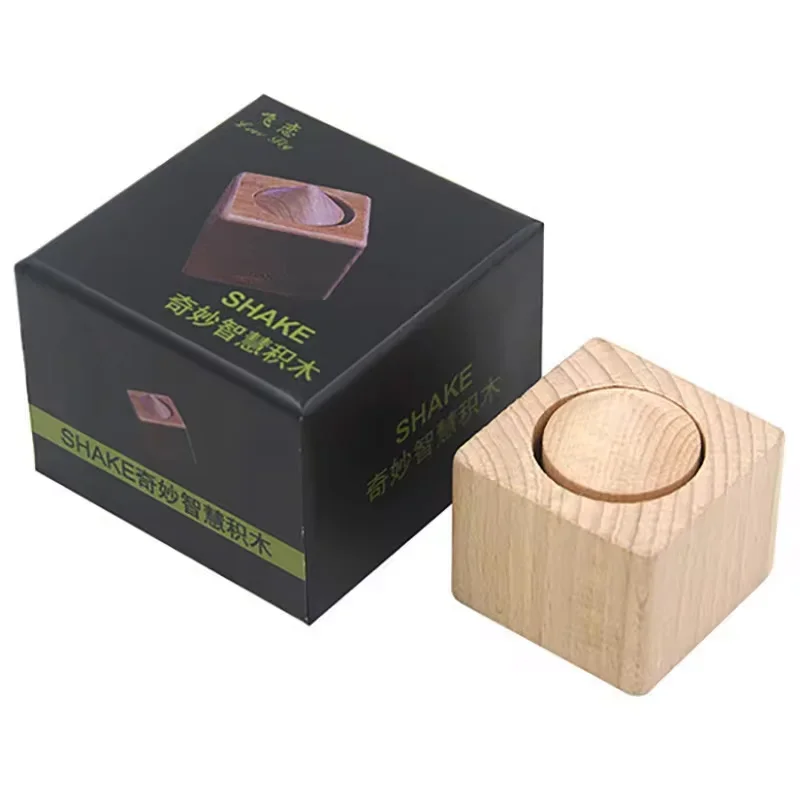 Sztuczki Magiczne z Klockami Mądrości Wyjmij Klocki z Cylindra Bez Użycia Rąk Iluzja Close Up dla Początkujących Magów Rekwizyty Magia