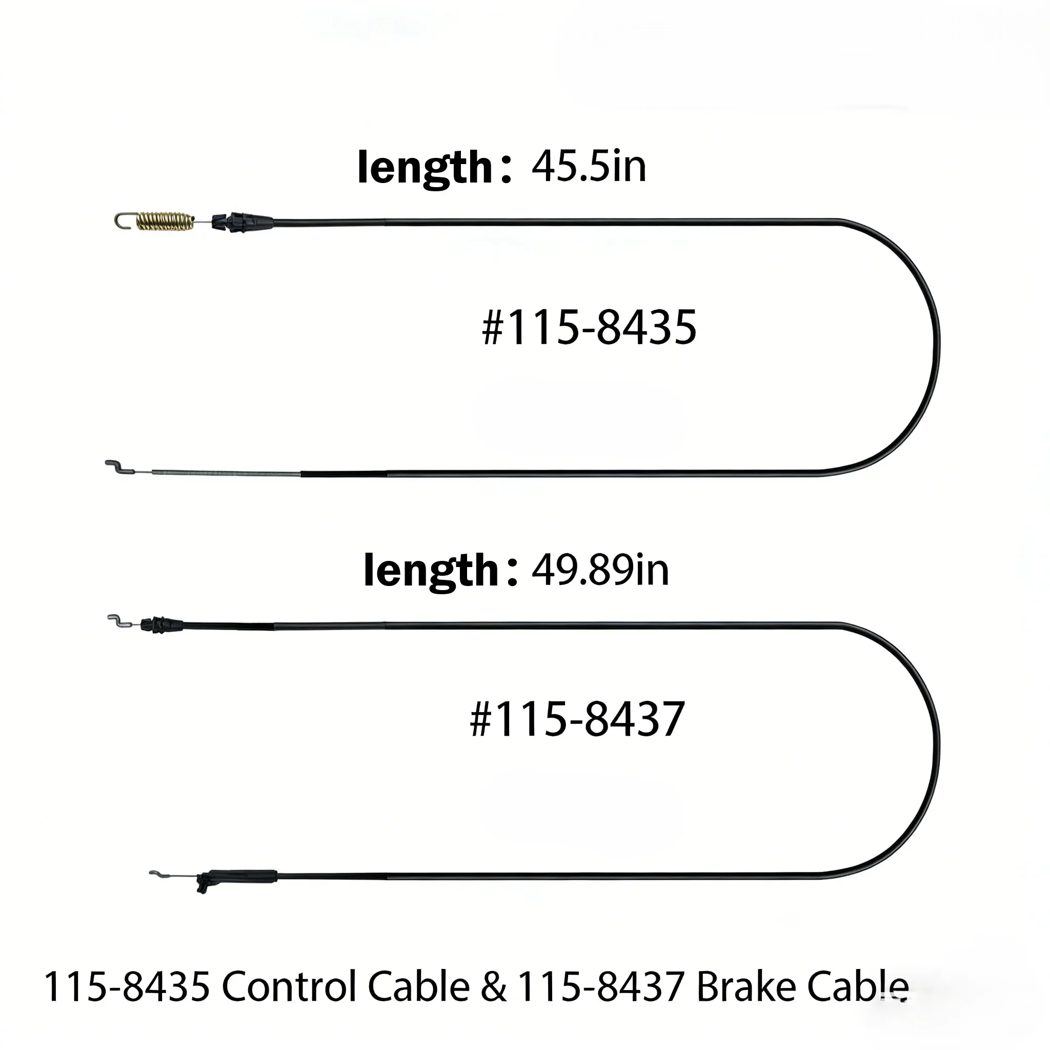 Replacement Cables Traction Brake Set DIY Repair Lawn Maintenance Complete 2-cable Kit Simultaneous Installation