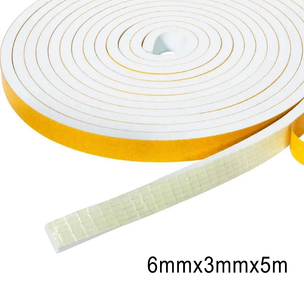 2/4/5M Rubber Seal Weather Strip Bathroom Bathtub EVC Self-adhesive Sealing Strip Kitchen Sink Door Window Seam Sticker