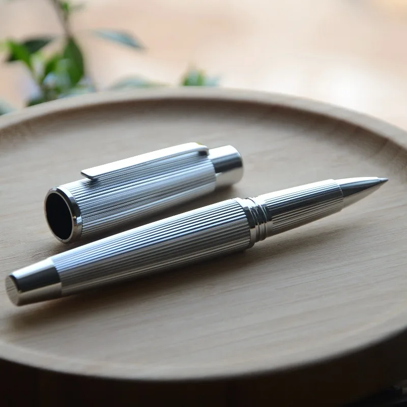 Cheap Sale Stripe Style Benovel Fountain Pens Golden Long Knife EF F M Professional Pen with Converter Fine Nib, Smooth Ink Flow
