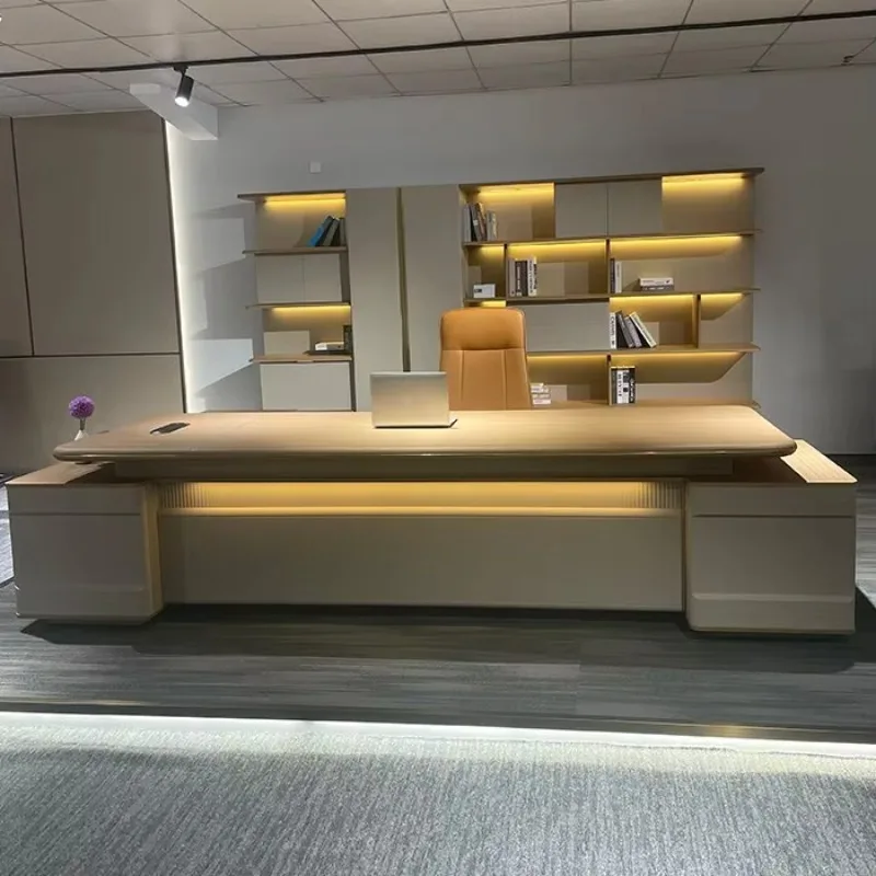 Factory direct sales and wholesale of luxurious modern wooden boss office desks and manager office desks design