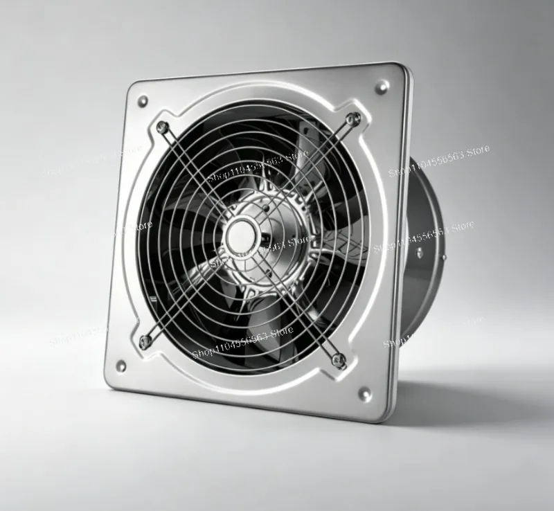 6/7/8 Inch Booster Extractor Exhaust Fan Stainless Steel Ventilation for Bathroom Kitchen Wall Window