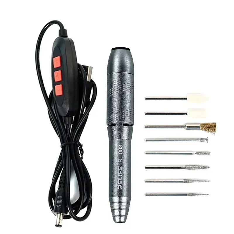 

Mini Electric Drill RL-068 Polishing Pen Multi speed Electric Drill Engraving Pen Grinding Drill Cutting Main Board