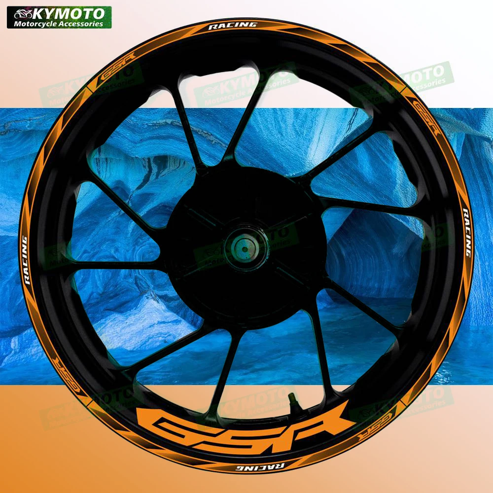 

For GSR reflective motorcycle wheel 17 inch sticker racing fairing wheel decal rim stripe tape decal sticker decoration