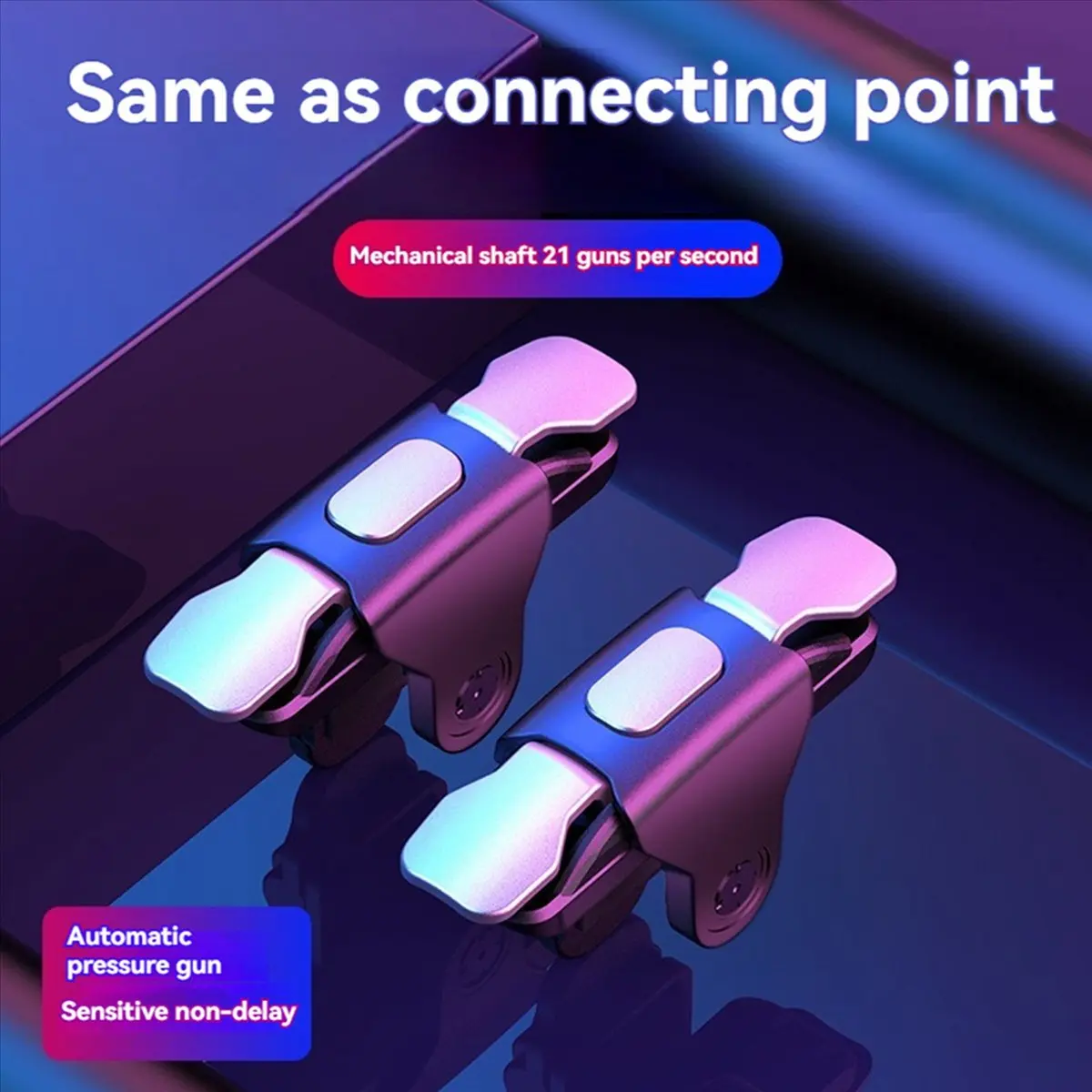 4X Mobile Game Trigger for Phone Gaming 4 Finger Trigger L1 R1 Aim Keys Game Controller Sensitive Phone Game Trigger