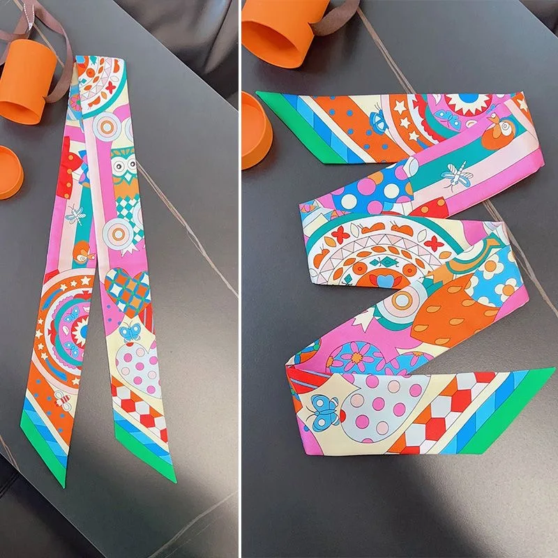 Ins موضة الحب تصميم دلو حقيبة وشاح طويل الشريط مقبض التعادل أنيق الرقبة التفاف الديكور للنساء حقائب اكسسوارات هدية