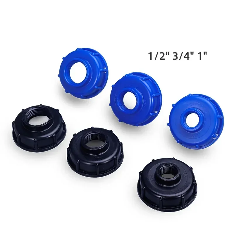 

Hot Sale S60x6 Coarse Thread to 1/2" 3/4" 1" Internal Thread IBC Tank Fittings Plastic Drain Adapter for Hose Faucet Valve