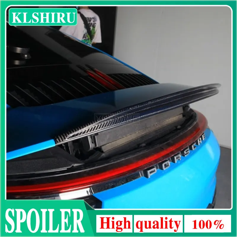 2018 2019 2020 2021 Year For Porsche Carrera 992 SPOILER Car Styling Carbon Fiber Rear Lip Roof Spoiler Trunk Boot Wing