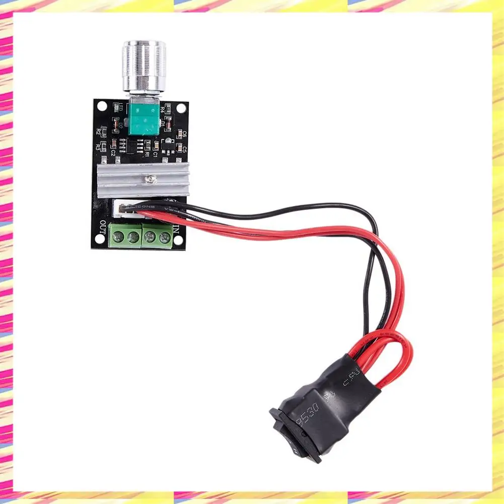 ABJJ 1 szt. Silnik ślimakowy turbo o wysokim momencie obrotowym i 1 szt. Regulator prędkości silnika DC PWM z przełącznikiem kierunku obrotu do przodu i do tyłu