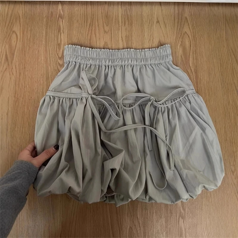 

Балетный галстук-бабочка, многослойная мини-юбка с рюшами, женское летнее повседневное пышное короткое вечернее платье с подолом тюльпана, винтажный модный стиль