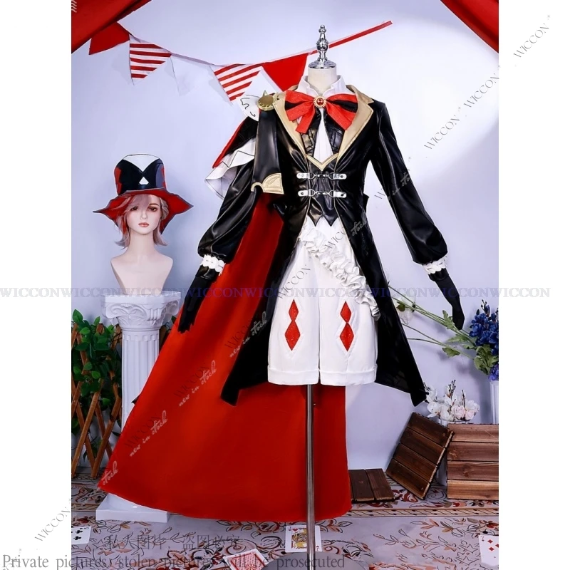 Lyney Game Co-kfc Genshin Impact Cosplay Costume Fontaine Magician Suits Hat Anime Role Play Wig Linkage New Skin Woman Man