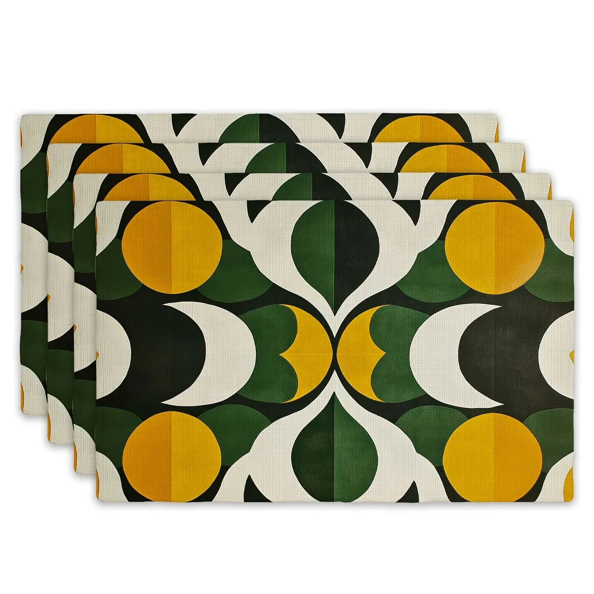 4pcs Modern Style Harmony Pattern Placemats, 12x18