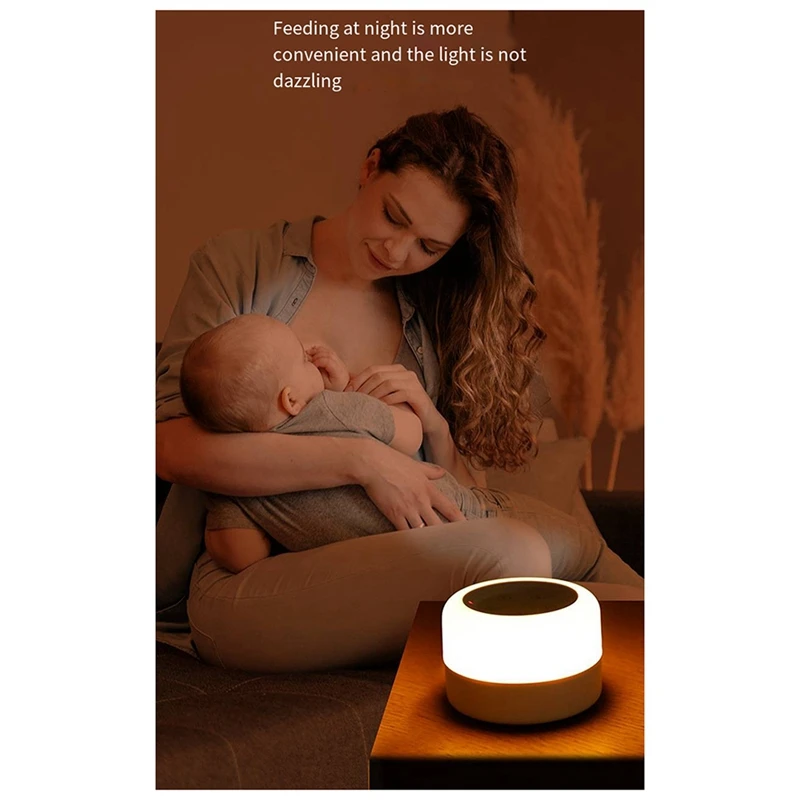 Música colorida White Noise Sleep Machine com luz para dormir, nova