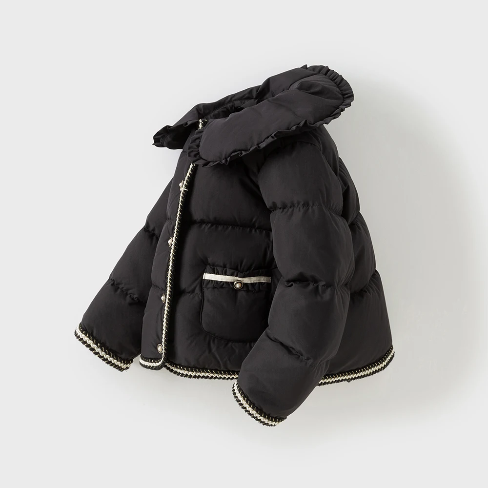 Dave Bella Children Girls Baby Down Jacket Outerwear Autumn Winter Casual Gentle White Duck Down Parka Outdoor Warm DB4253752