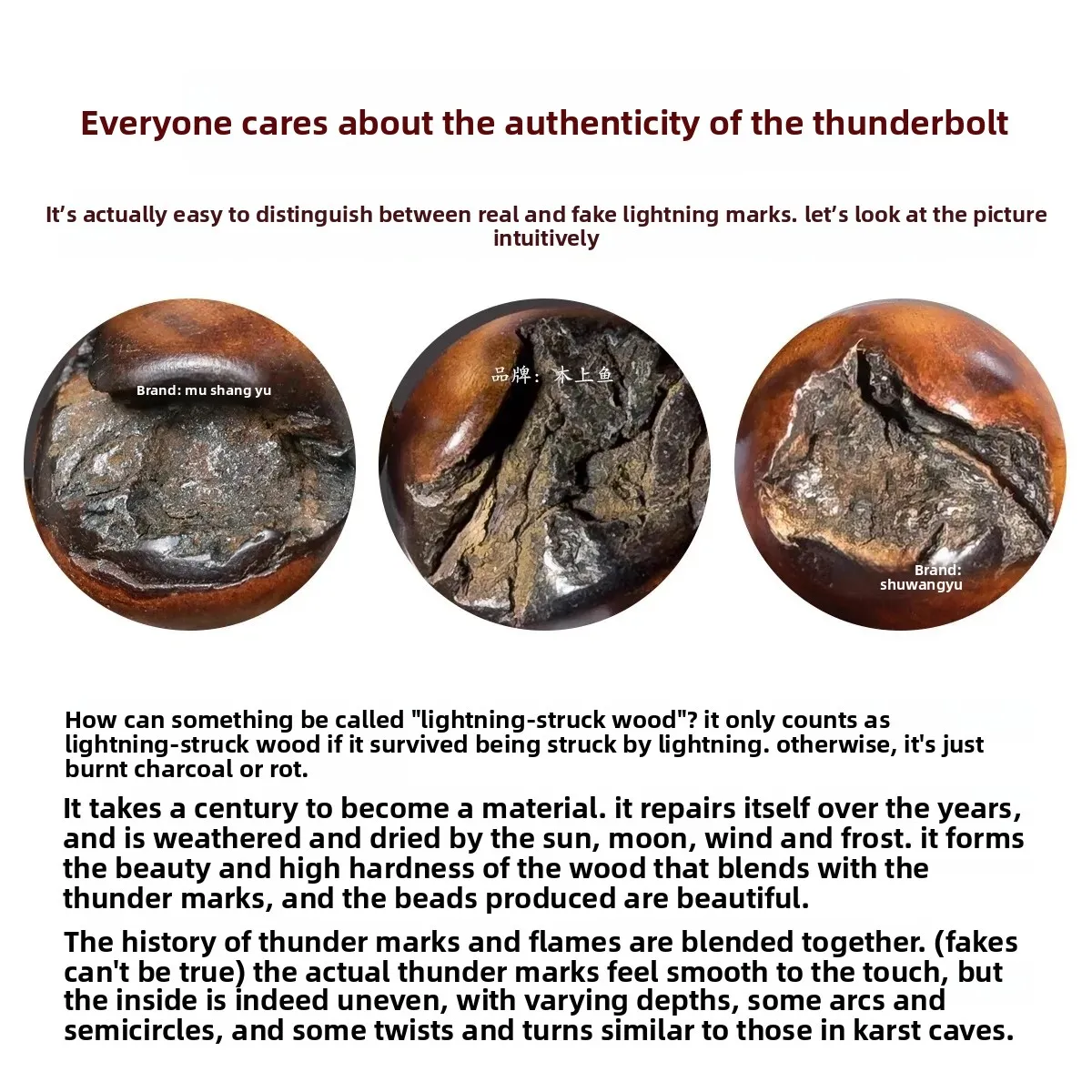 Natural Lightning Wood Old Jujube Wood Bracelet Hundred-year-old Material Nine-character Sutra Taoist Beads Lukcy Hand String