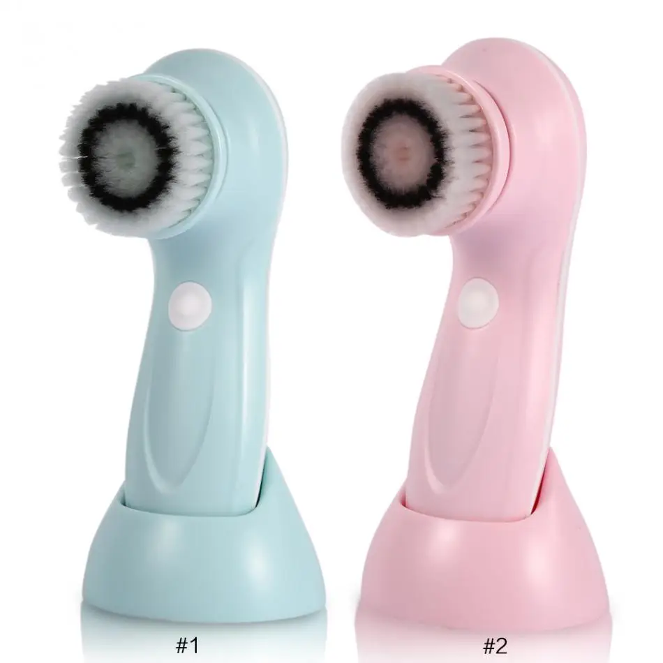 

USB Rechargeable 3 In1 Electric Rotating Facial Cleansing Brush Face Cleaners Scrubber Rotating Skin Care