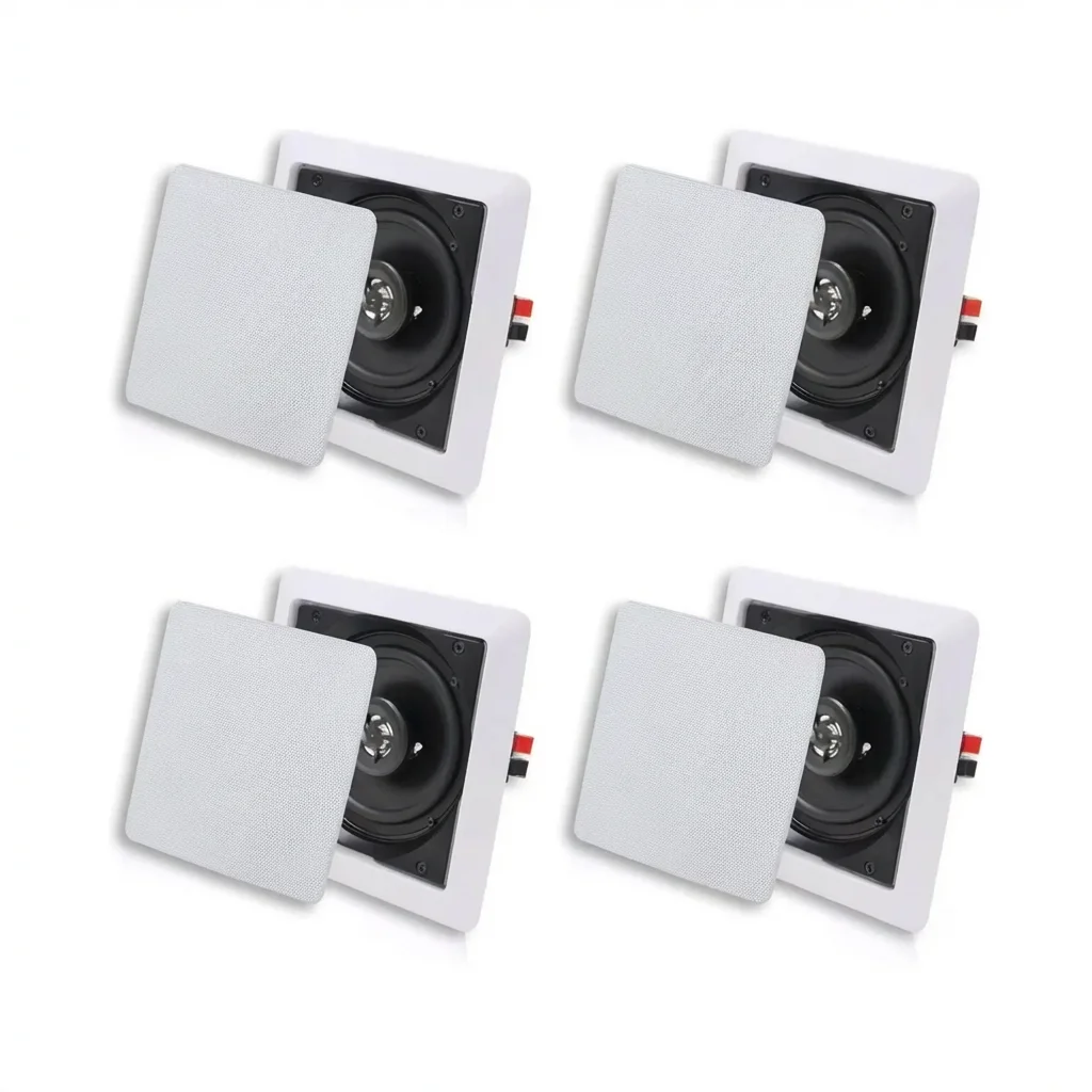 

Потолочная акустическая система Herdio 5.25 дюймов, 320 Вт, тонкая, двухполосная, для дома, кухни, спальни, ванной комнаты, офиса