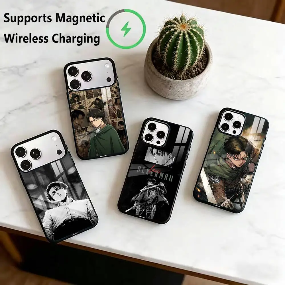 capa-para-iphone-18-17-16-15-14-13-12-11-plus-pro-com-design-levi-attack-on-titan-compativel-com-carregamento-sem-fio-magnetico-ideal-para-presente