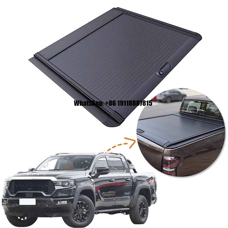 

Waterproof Wear-Resistant Durable Car Parts Roller Lid up Pick up Truck Aluminium Alloy Tonneau Cover for Foton Tunland V9
