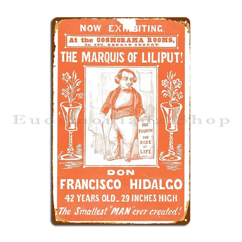 Marquis Of Liliput Metal Sign Wall Decor Customized Mural Living Room Wall Cave Tin Sign Poster