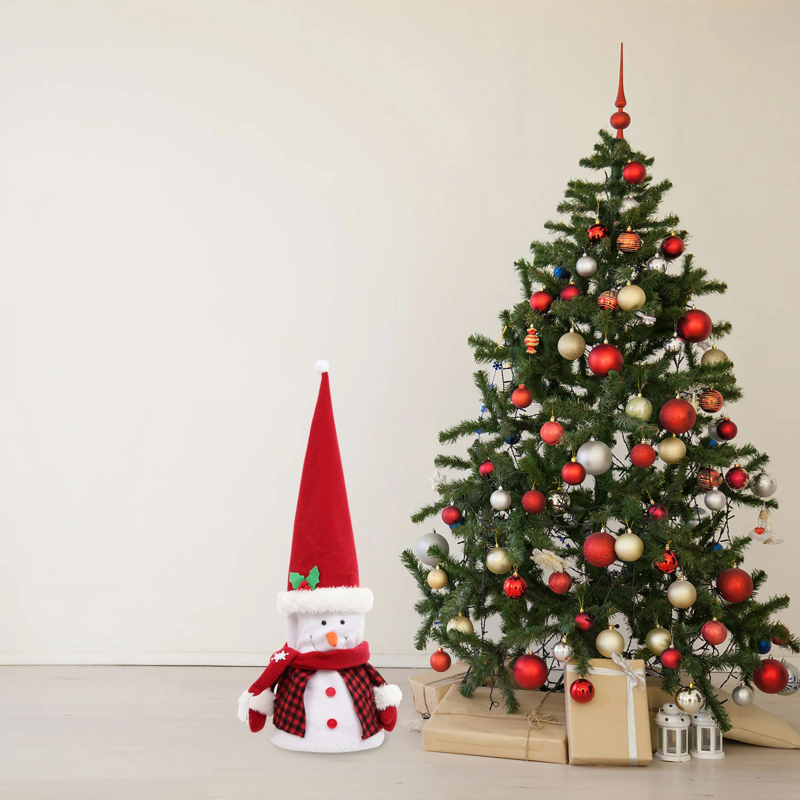 

Snowman Christmas Tree Decor Lightweight Xmas Tree Topper Easy to Use Treetop Adornment Festival Ornament Festival Ornament