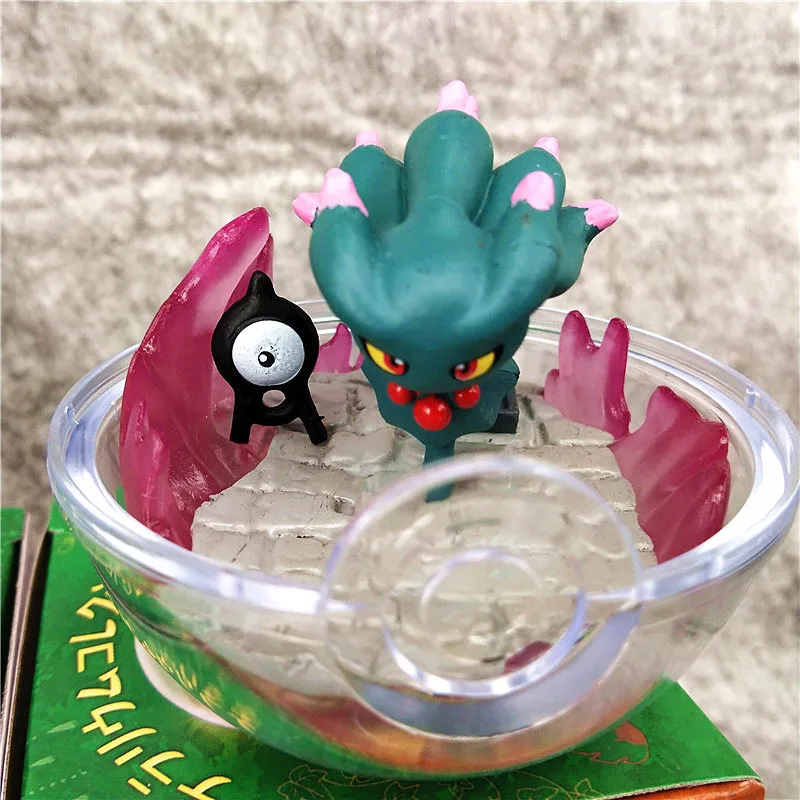 Pokemon Pikachu Charmander Zapdos Vaporeon Misdreavus Celebi Anime Figure Gashapon Crystal Elf Ball Blind Box Toy Ornaments Gift