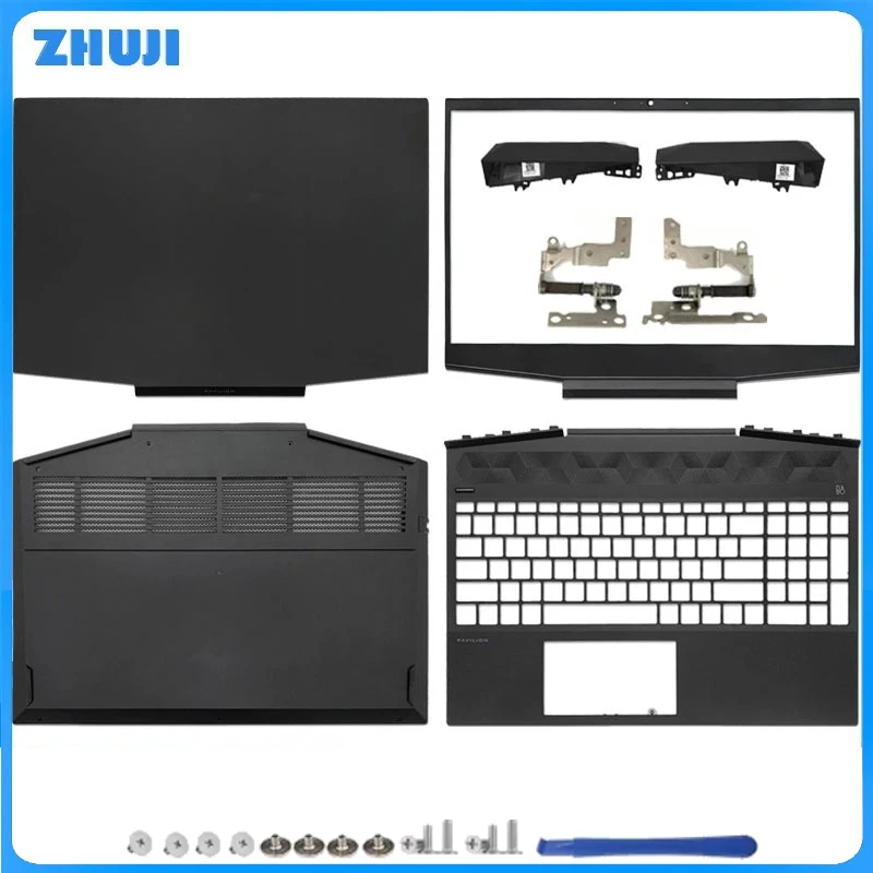

For Pavilion 15-DK 15T-DK TPN-C141 NEW Laptop Case LCD Back Cover Front Bezel Hinges Palmrest Bottom Case Top Lid L56914-001