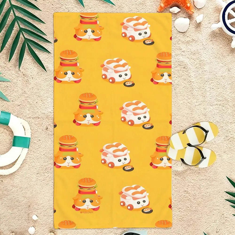 Animation P-Pui Pui Molcar Towel Microfiber soft Beach Towel for Travel Fitness Sauna Bathing Camping