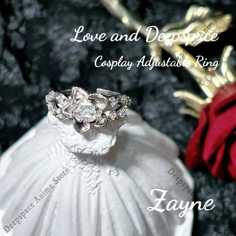 Hot Game Love and Deepspace Zayne Rafayel Xavier Sylus Caleb Anime Cosplay Adjustable Rings Festival Party Costumes Props