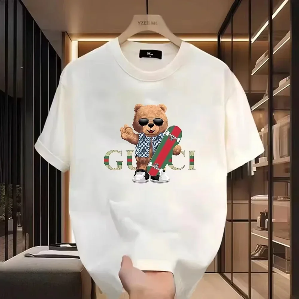 2025, das neueste Sommer-T-Shirt mit Aufdruck für Herren und Damen, reine Baumwolle, Harajuku-Designer, klassisches, atmungsaktives T-Shirt