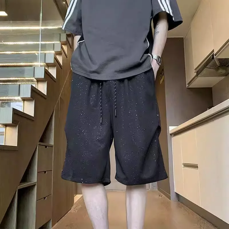 

Мужские летние трендовые шорты Advanced Star, тонкие, универсальные, повседневные, прямые, быстросохнущие, из ткани Haome, из пяти частей.