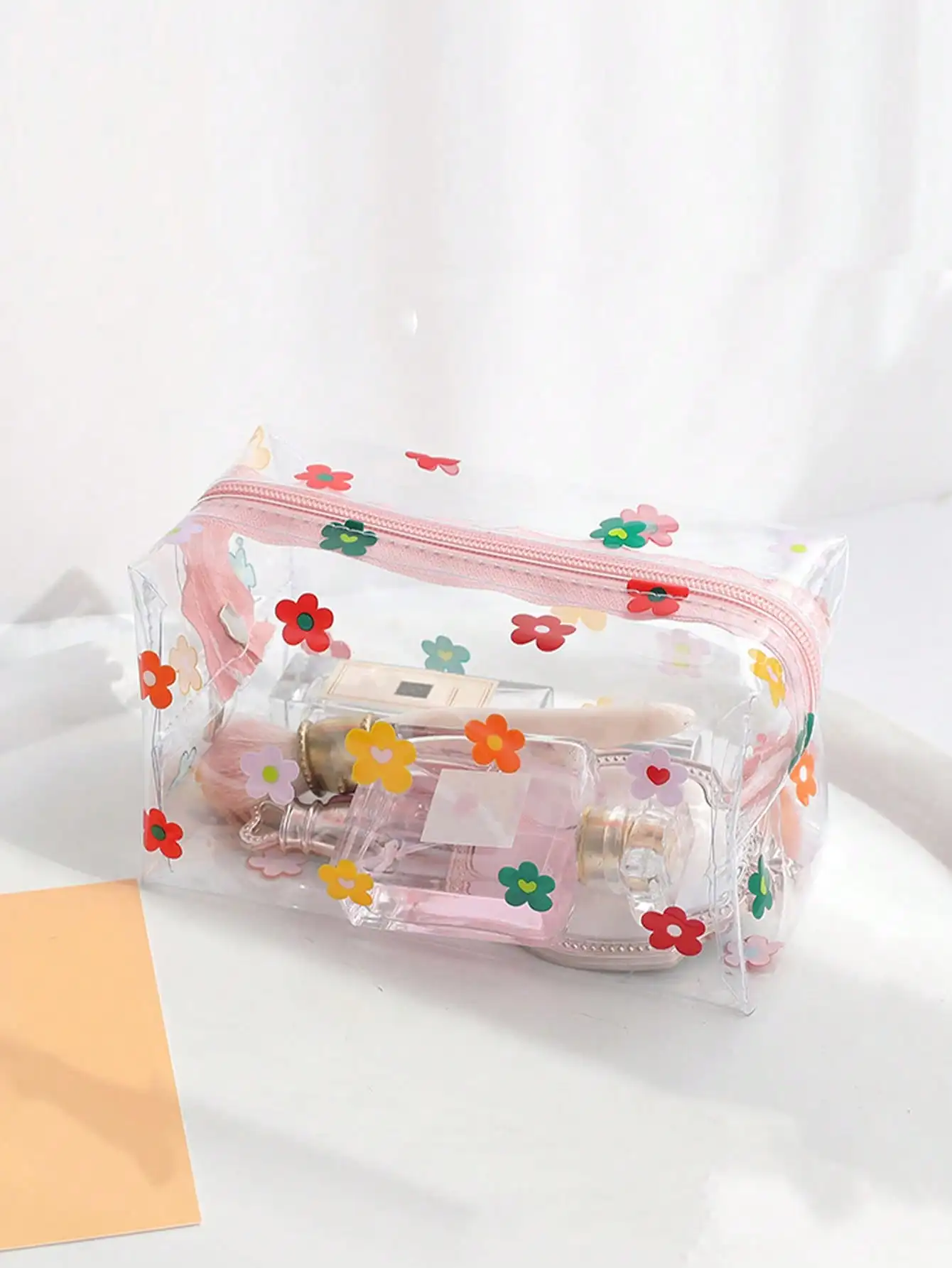 1 PC PVC Waterproof Makeup Storage Durable Transparent Cosmetic Bag Waterproof Portable Bathroom