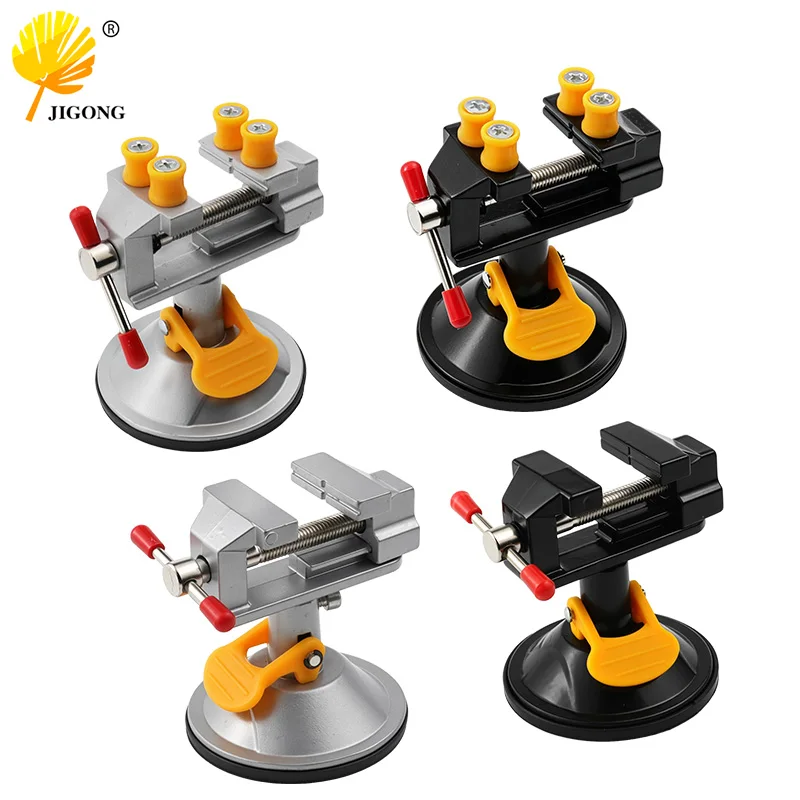 Table Vise Household Workbench Toggle Clamp Pliers Adjustable Jaw Screw Quick Positioning Fixture 360 Degree Rotating