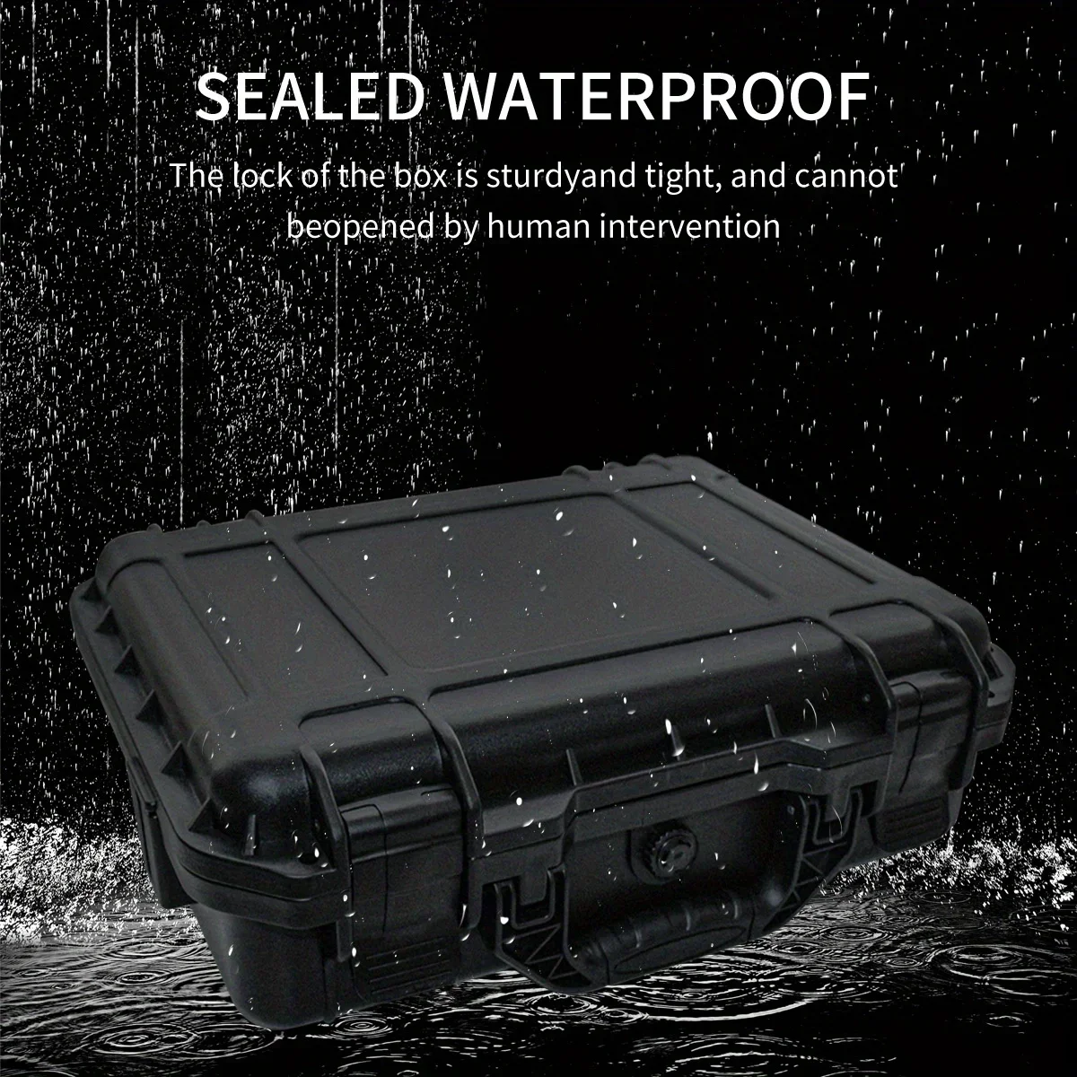 Wasserdichte Uhrenaufbewahrungsbox mit 8/15 Fächern, tragbare, feuchtigkeitsbeständige Uhrensammlungs-Schutzbox mit Schaumstoffeinlage – Detail 10