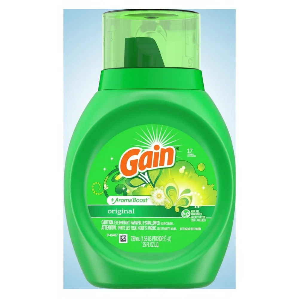 

Fresh Scent Liquid Laundry Detergent, 16 Loads per Bottle, Pack of 6 - Ideal for Families and Busy Households