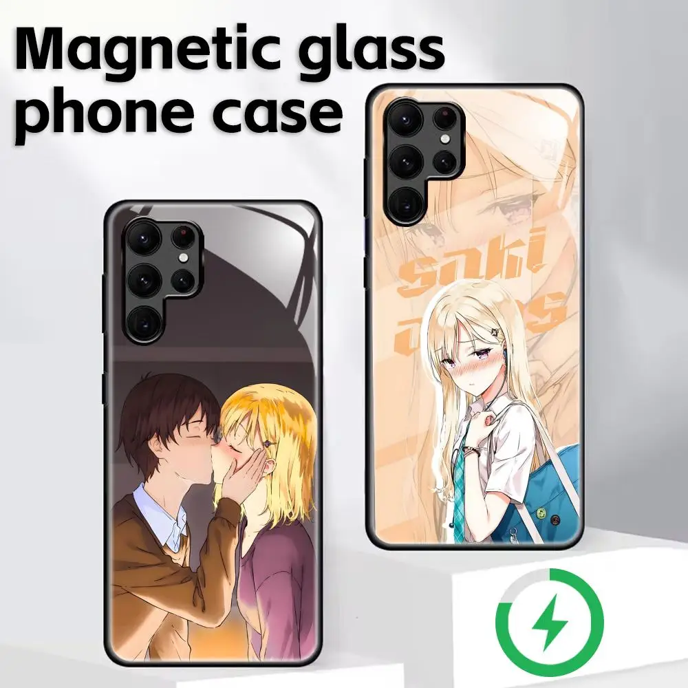 

anime Gimai Seikatsu Phone Case For Samsung S25 S24 S23 S22 S21 S20 Plus Ultra Note20 Glass Magnetic Case