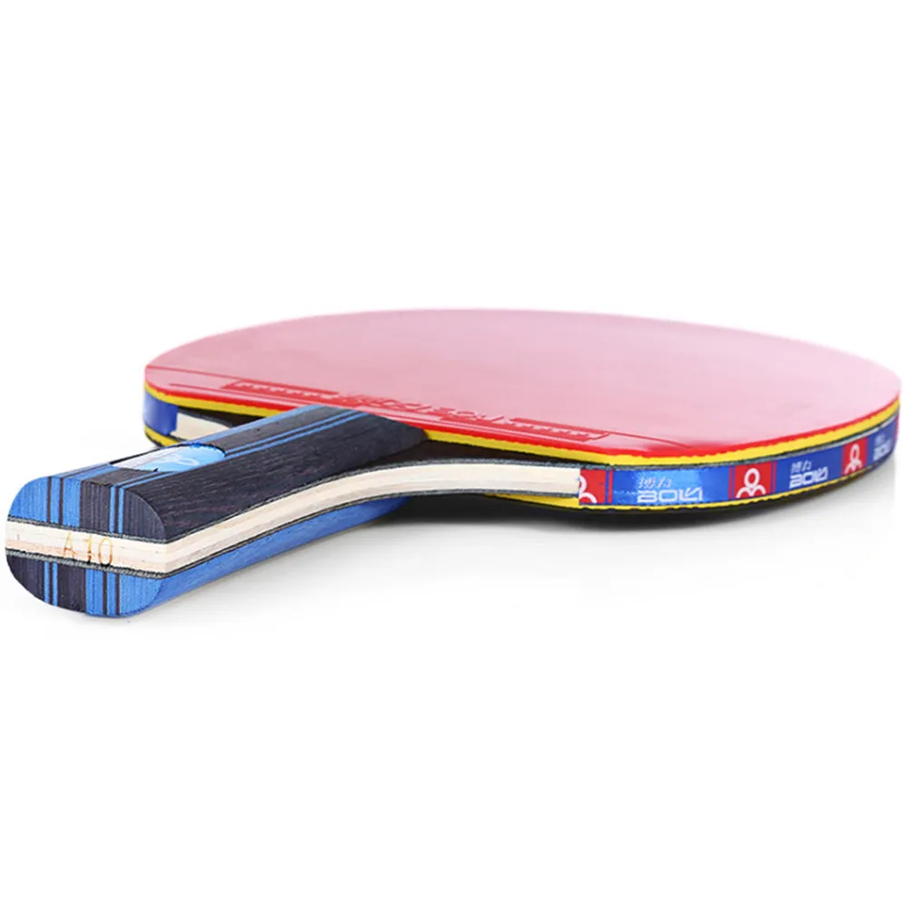 

Table Tennis Racket Set Poplar Wood Double Side Rubber Long Handle Ergonomic Anti Fatigue Grip Suitable Amateur Professional