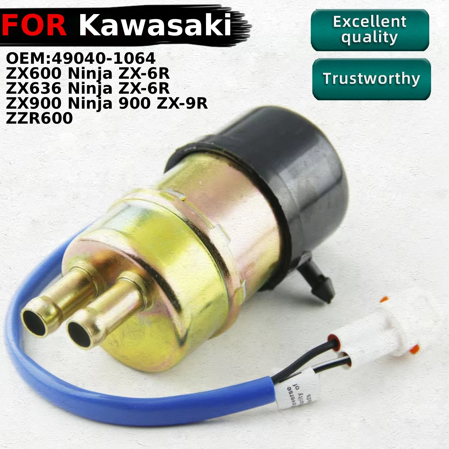 

Motorcycle Fuel Pump For Kawasaki ZX600 Ninja ZX-6R ZZR600 ZX636 Ninja ZX-6R ZX900 Ninja 900 ZX-9R OEM:49040-1064 Accessories